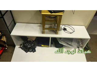 طاوله او دولاب تخزين او طاوله شاشه لوجه الله