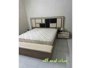 سرير 1 80 200 مع 2 كمدينو ومرتبة لوجه الله