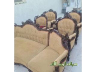 كنب مكون من 5 قطع للتنازل لوجه الله تعالى ... وليس للبيع