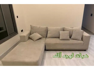 للتبرع لوجه الله كنب حرف L وطني مقعدين و شازلونج